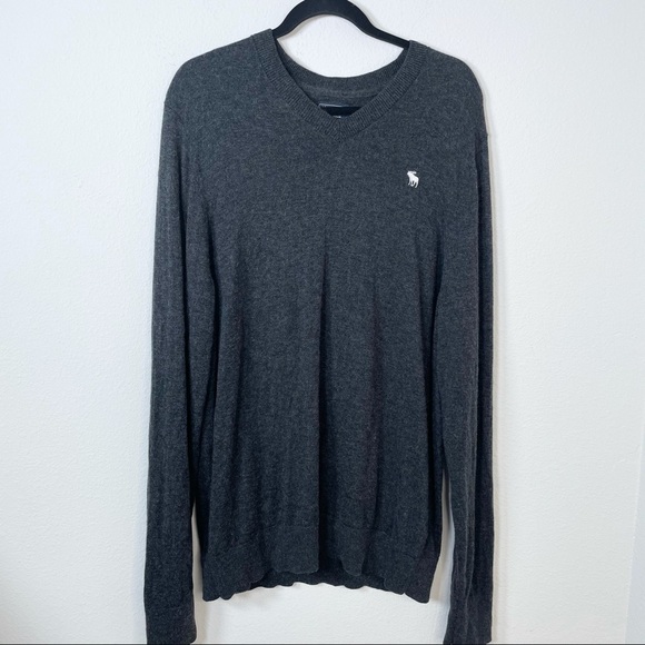Abercrombie & Fitch Wool Blend V-Neck Sweater Sz XXL - Picture 1 of 8